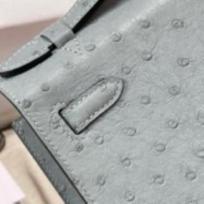 wholesale quality hermes ostrich blue glacier phw